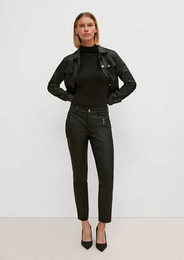 Skinny fit: coated jeans from comma