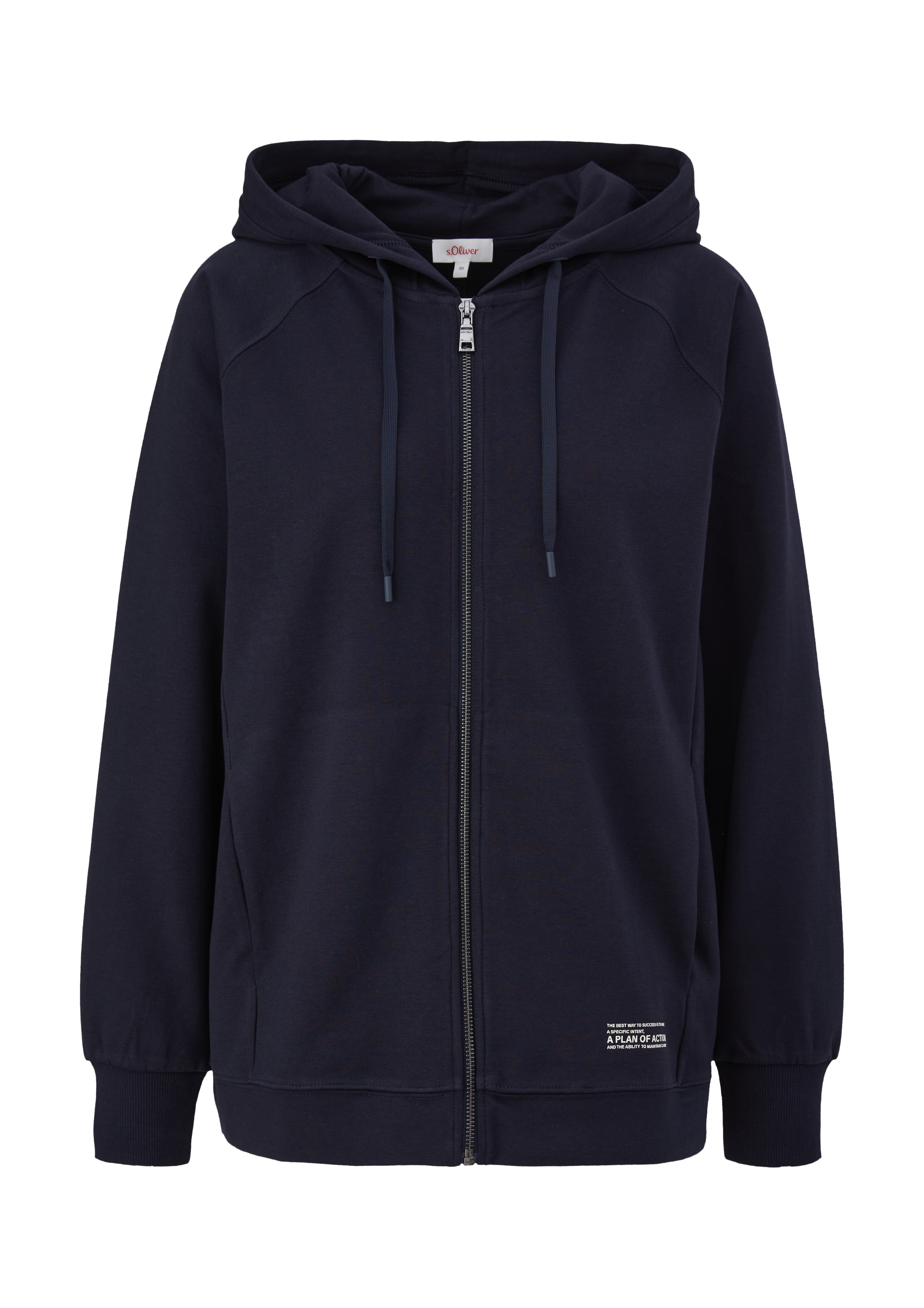 Hooded sweatshirt jacket
