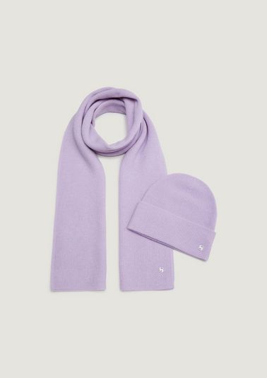 Set: woollen hat and scarf from comma