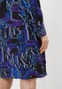 Midi-Kleid mit Allover-Muster from comma
