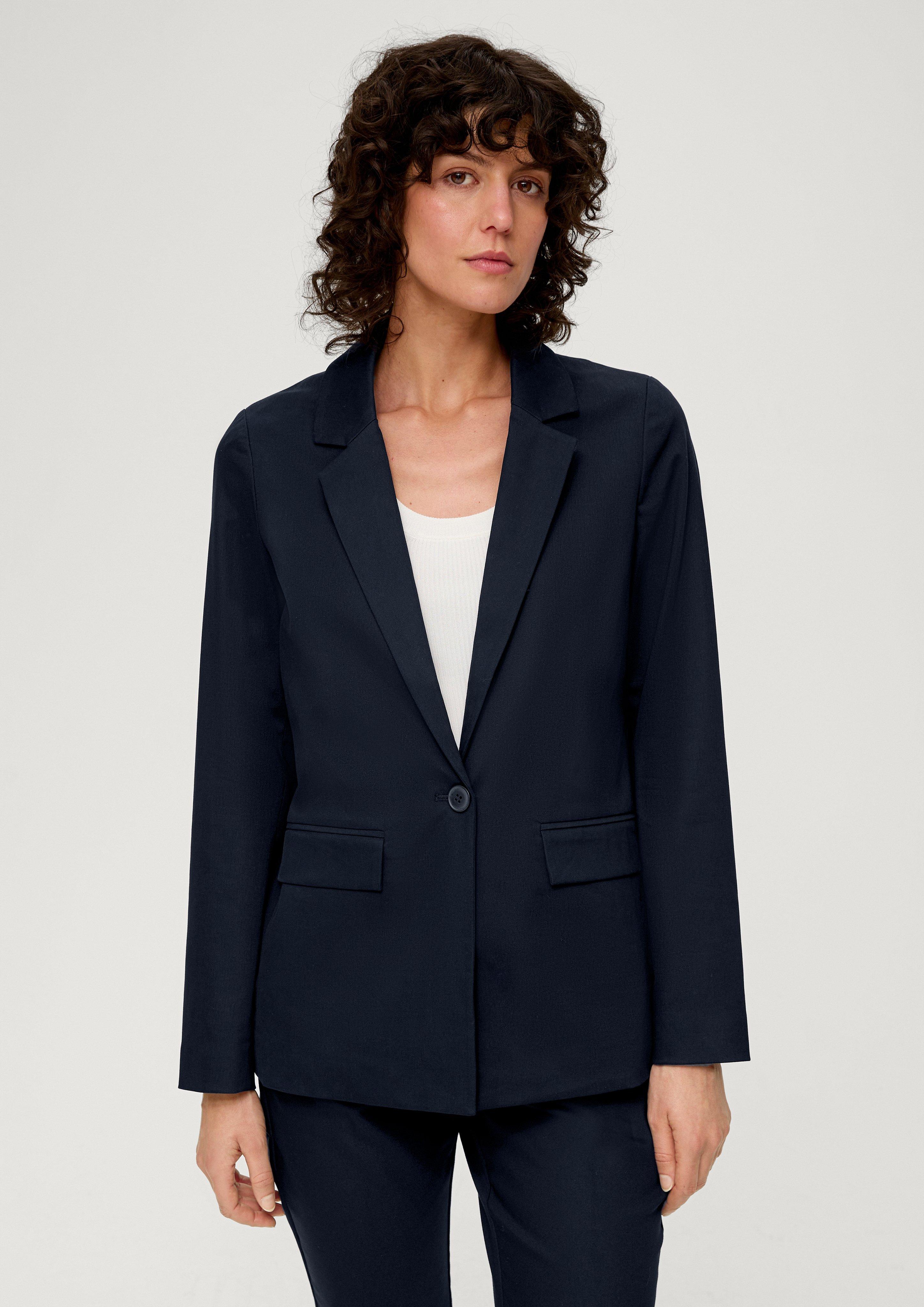 Woven fabric jacket - navy | s.Oliver