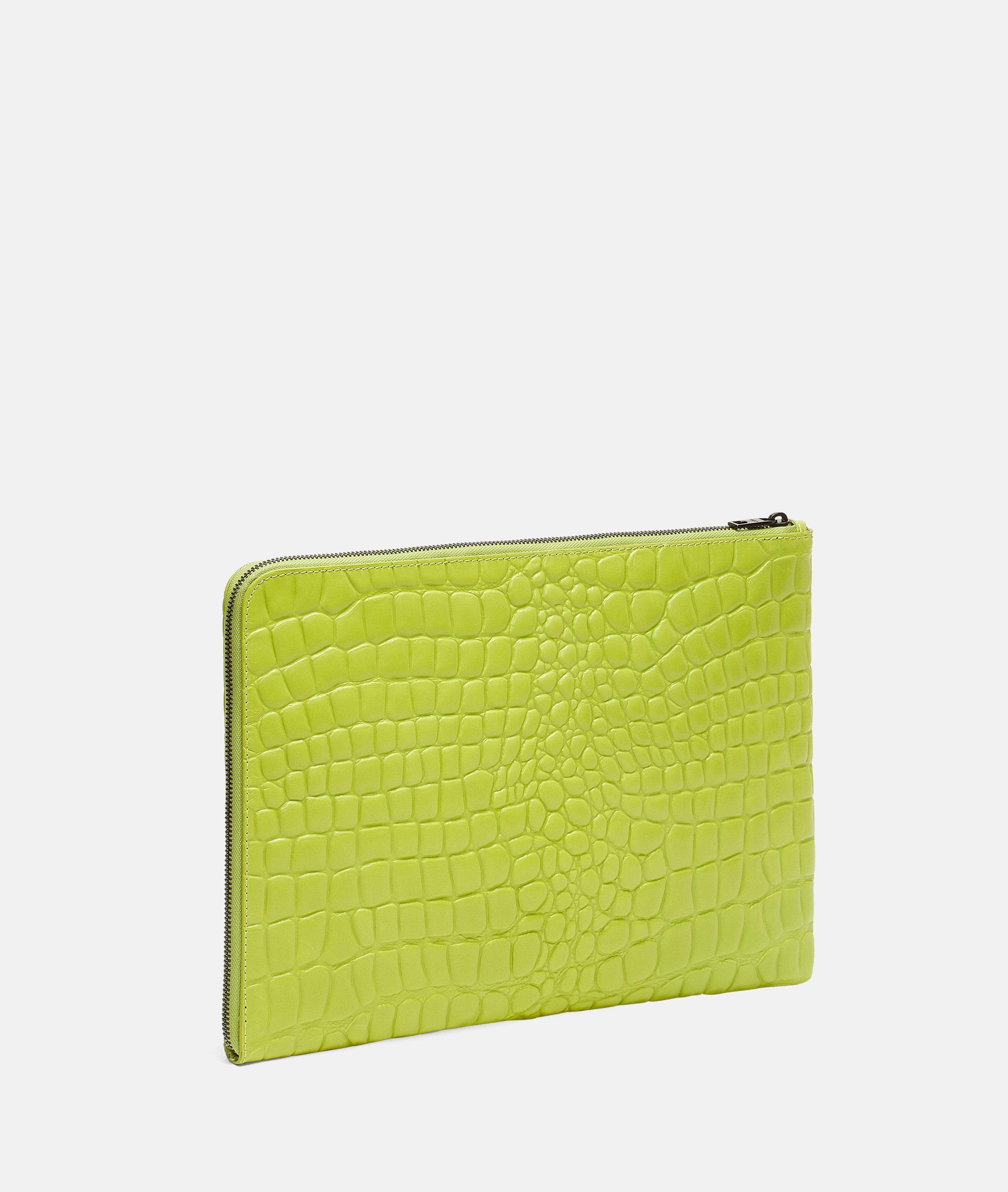 Croco paper bag laptop case
