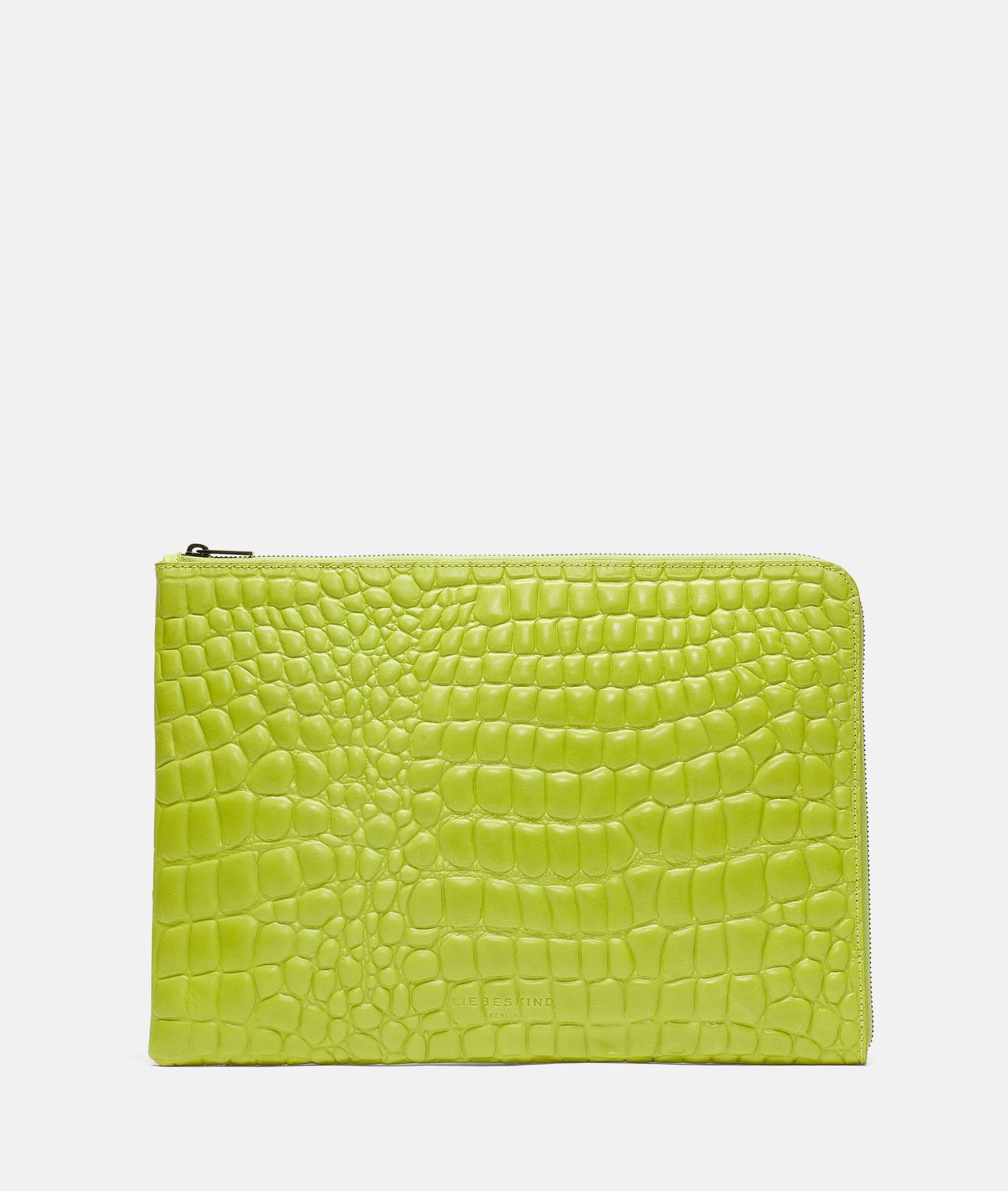 Croco paper bag laptop case