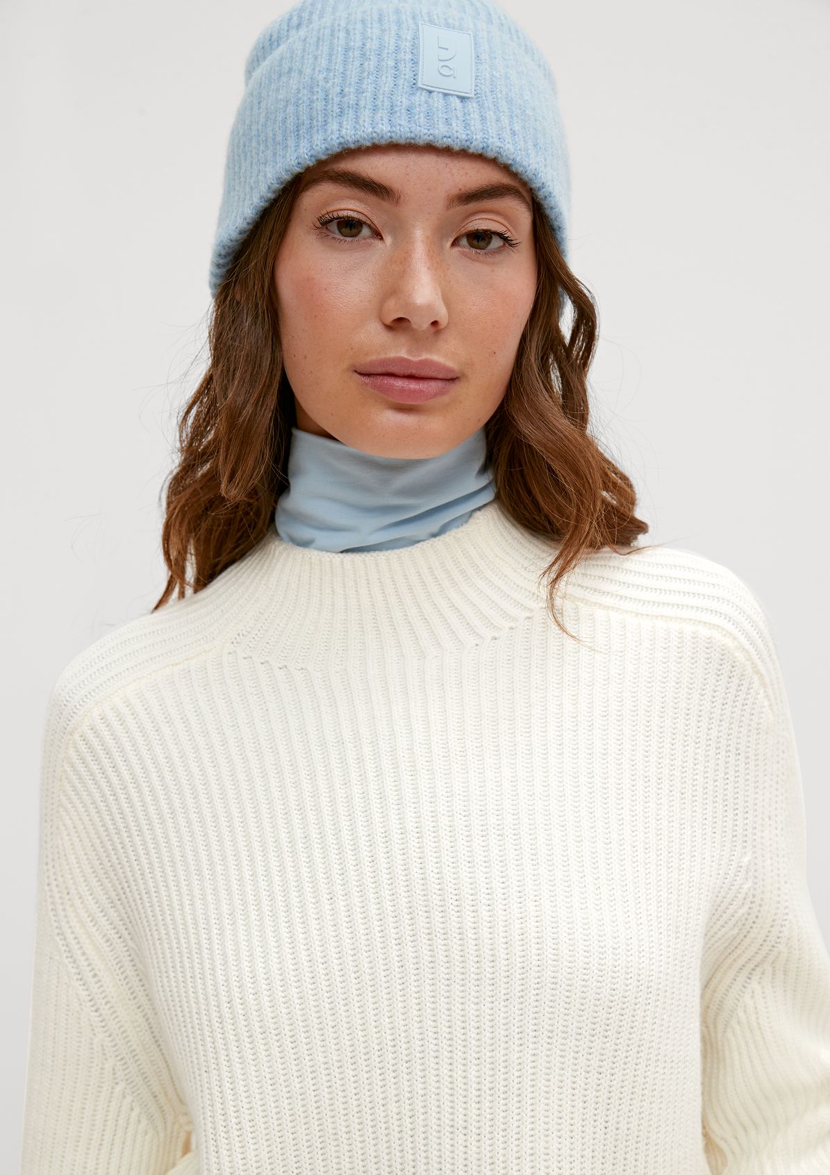 Rib knit jumper in a wool blend from comma