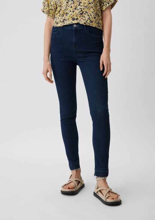 Skinny fit: jeans with frayed hems from comma