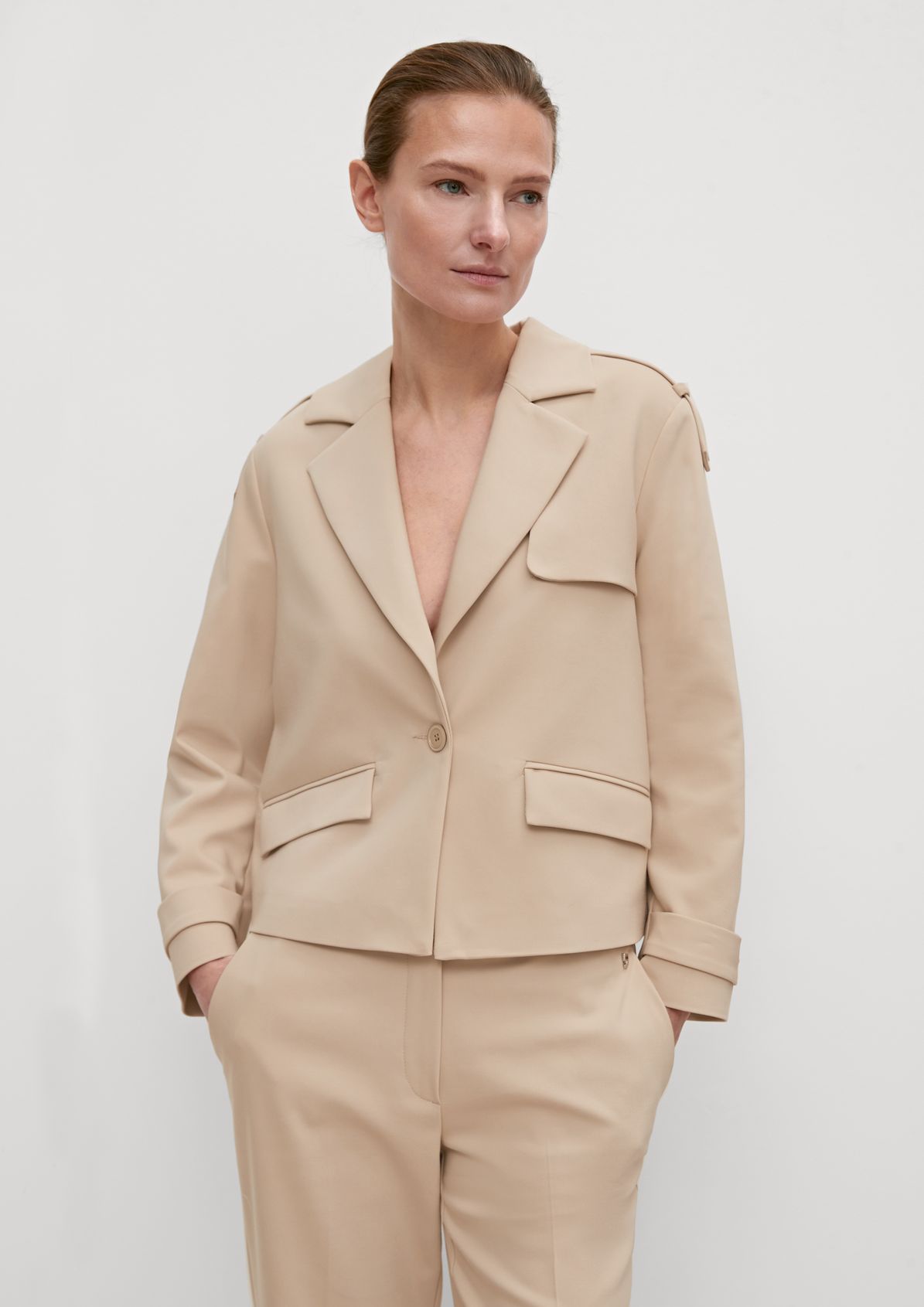 Jacket in a trench coat style from comma