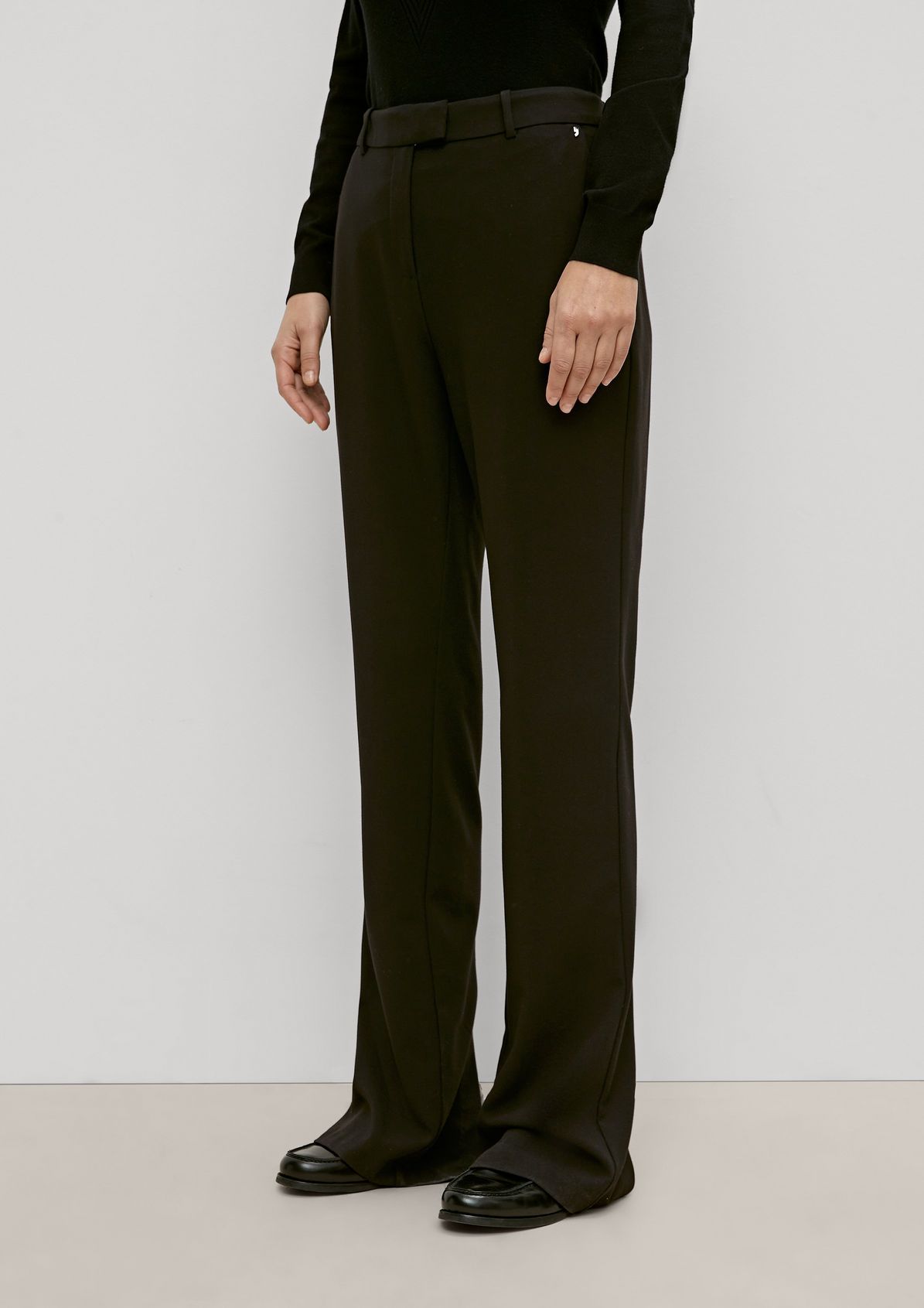 Slim fit: Trousers with a flared leg from comma
