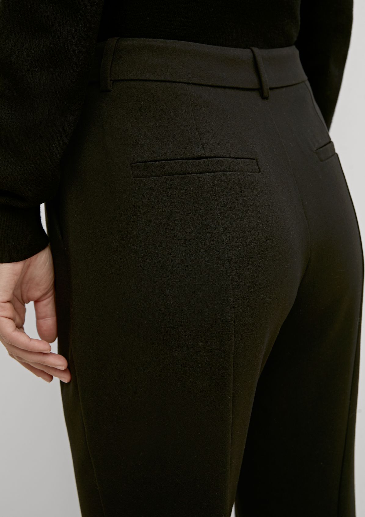 Slim fit: Trousers with a flared leg from comma