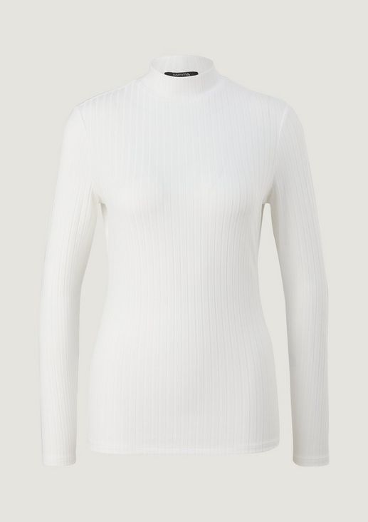 Long sleeve top with a ribbed texture from comma