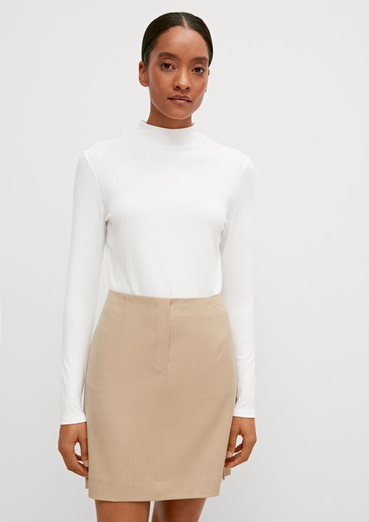 Long sleeve top with a ribbed texture from comma