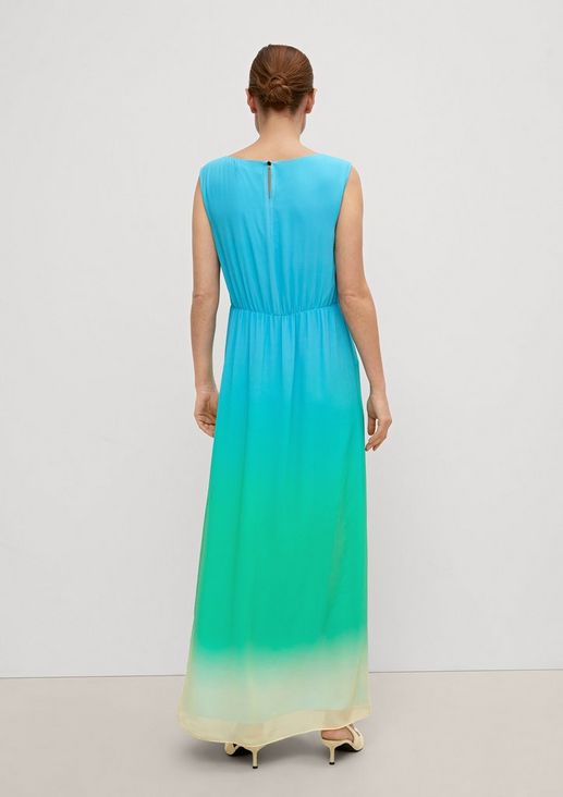 Chiffon-Kleid mit Farbverlauf 