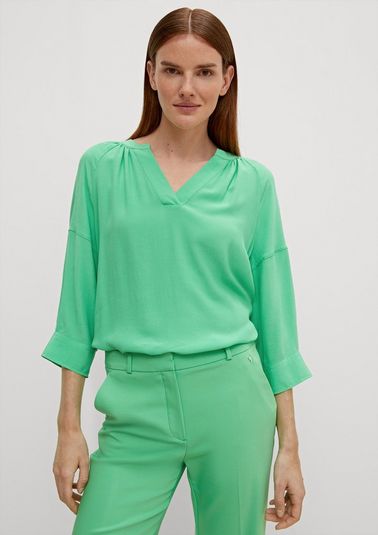 Crêpe tunic blouse from comma