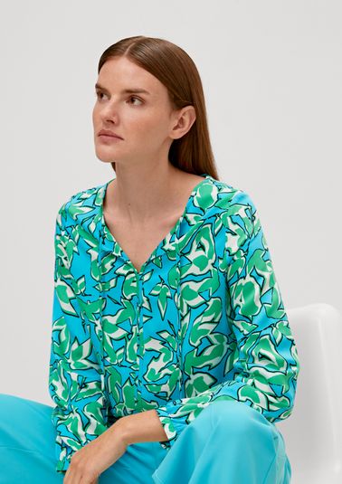 Viscose blouse with decorative seam from comma