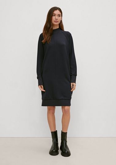 Midi dress with a stand-up collar from comma