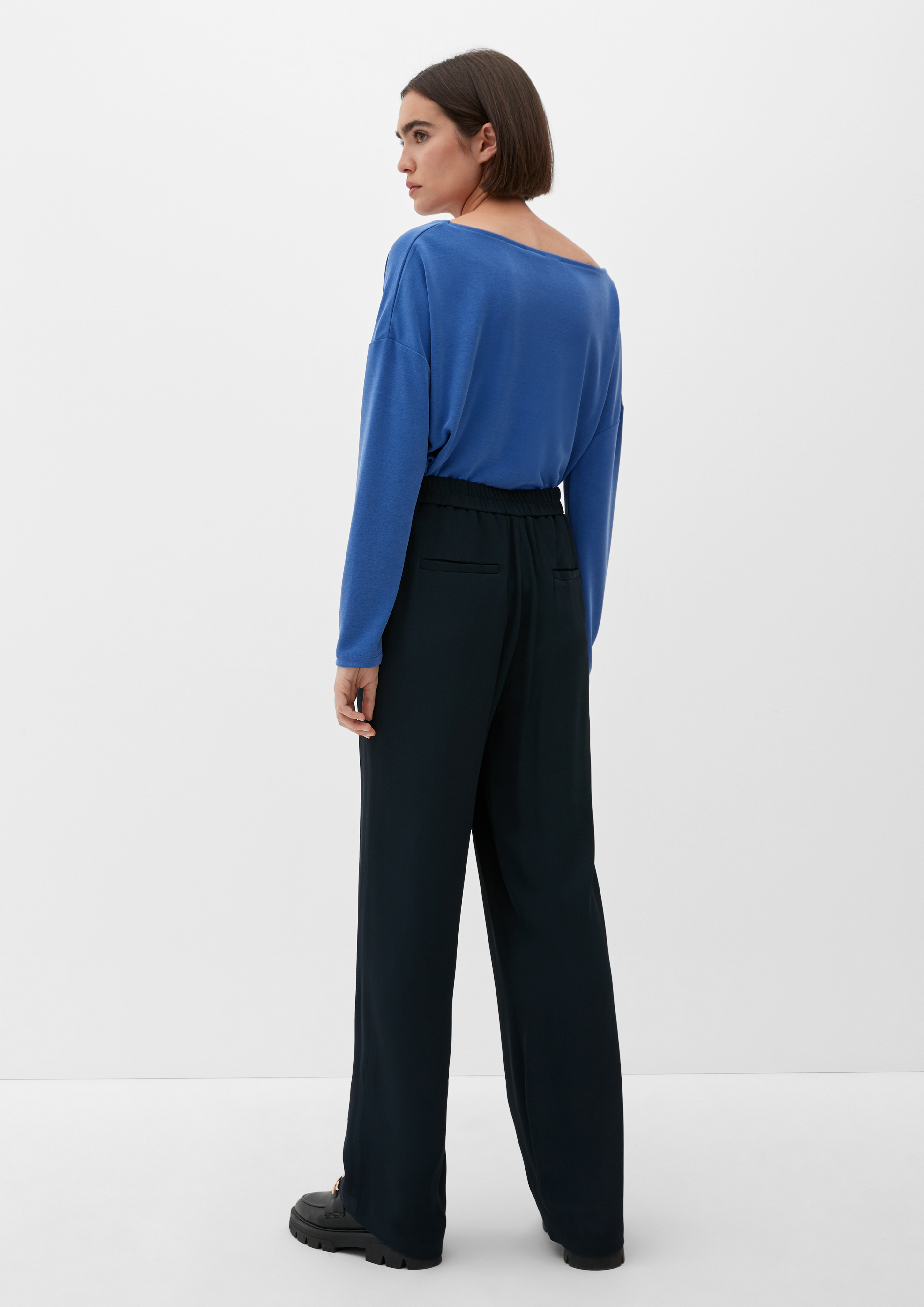 Mixed fabric top