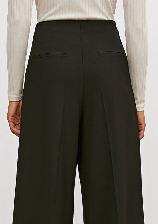 Regular fit: trousers with a wide Palazzo leg from comma