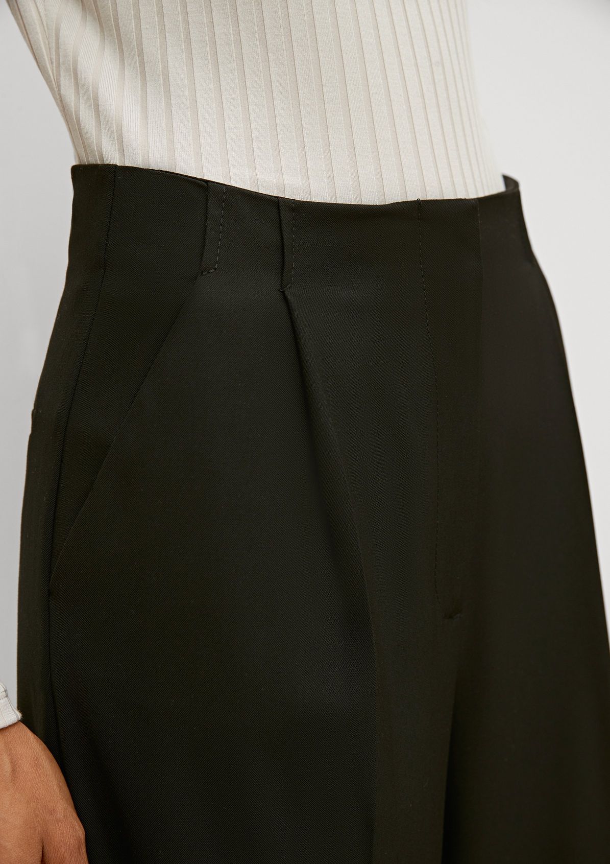 Regular fit: trousers with a wide Palazzo leg from comma