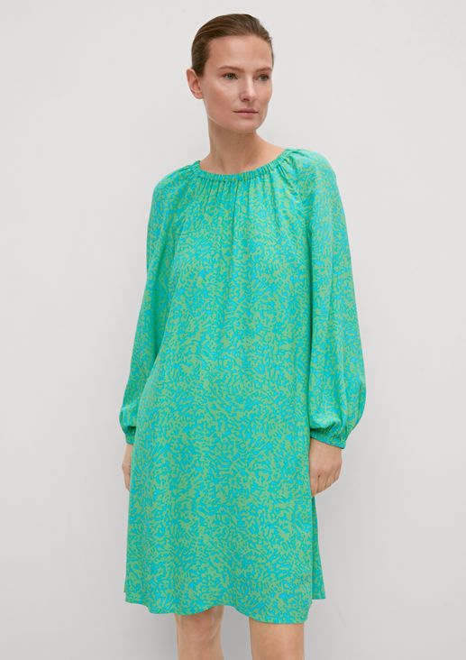 Patterned viscose dress from comma