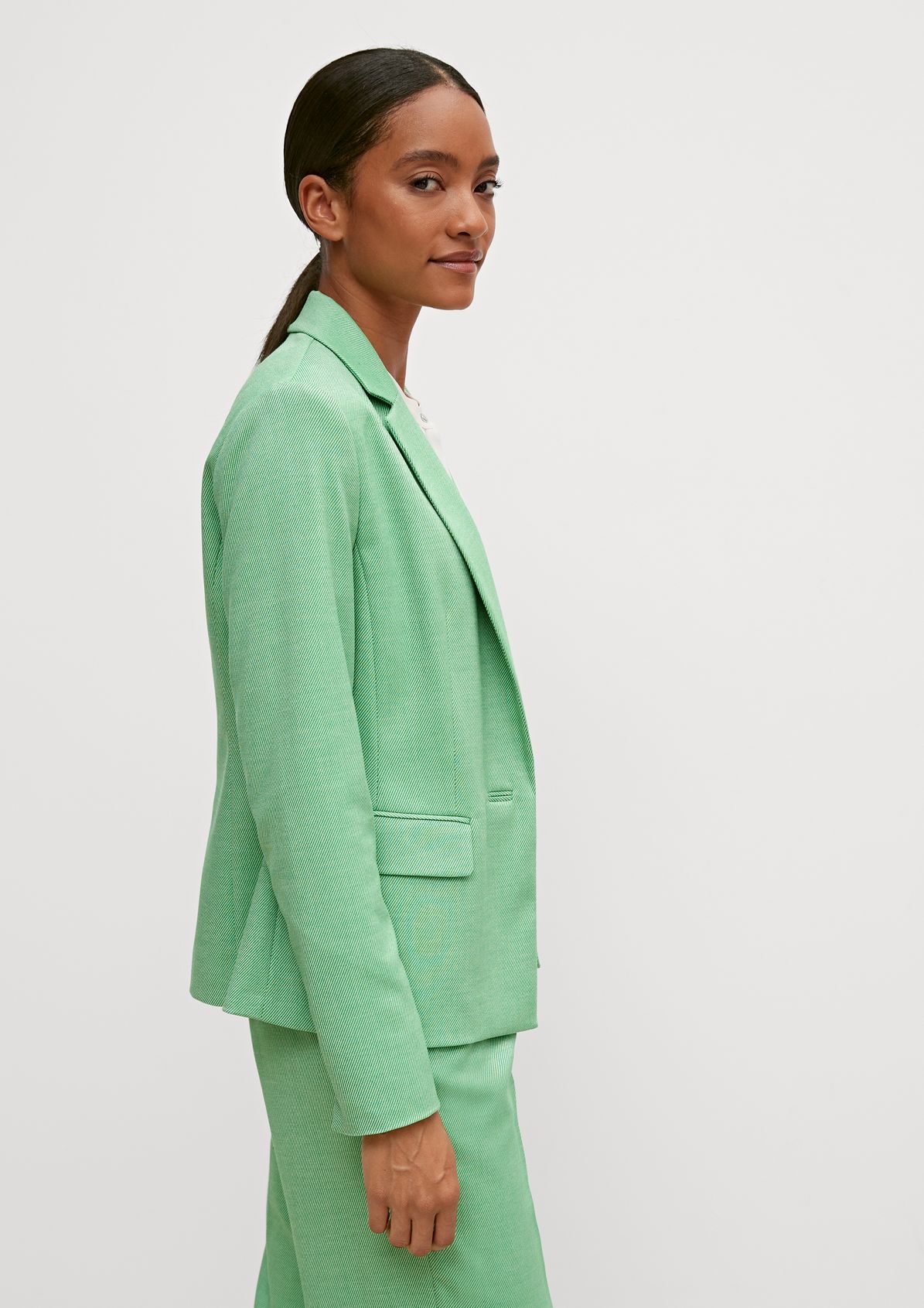 Blazer with a woven pattern from comma