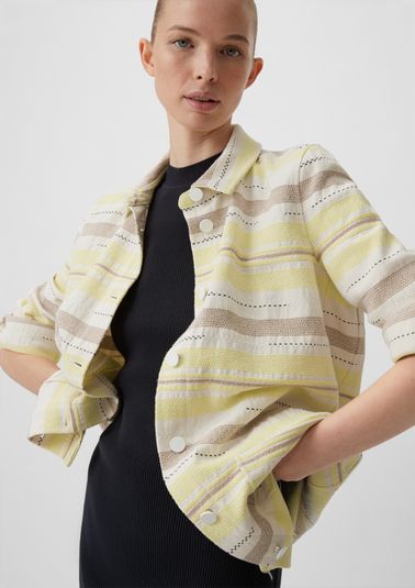 Jacket with a striped pattern from comma