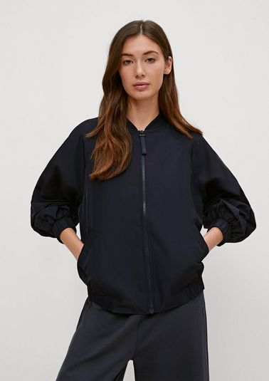 Bomber jacket with a stand-up collar from comma