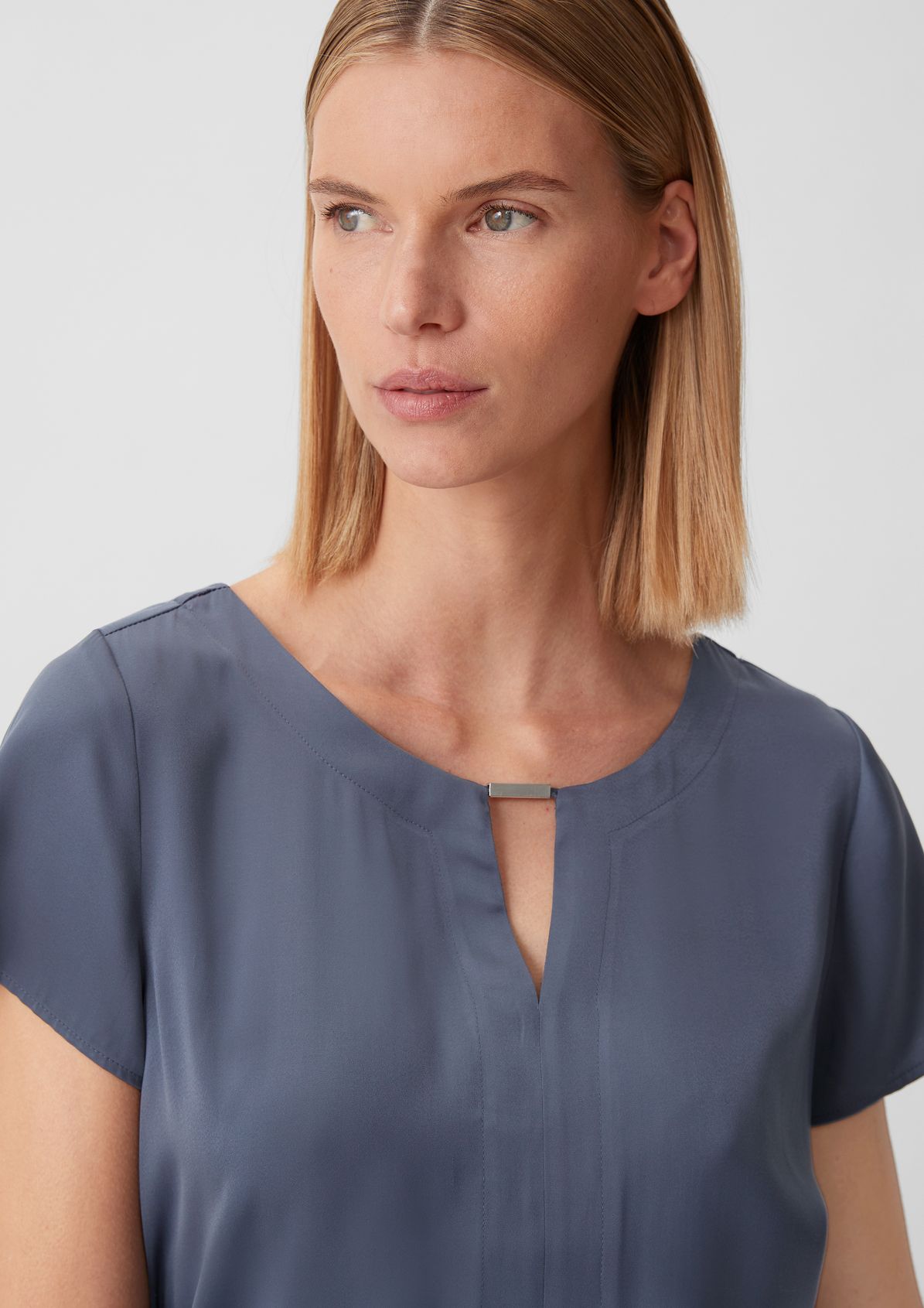 Blouse top made of satin from comma