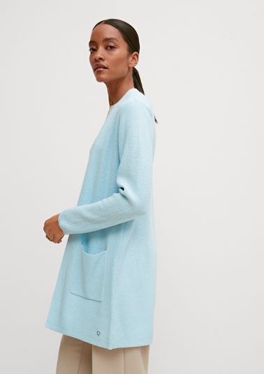 Long cardigan in a cashmere blend from comma