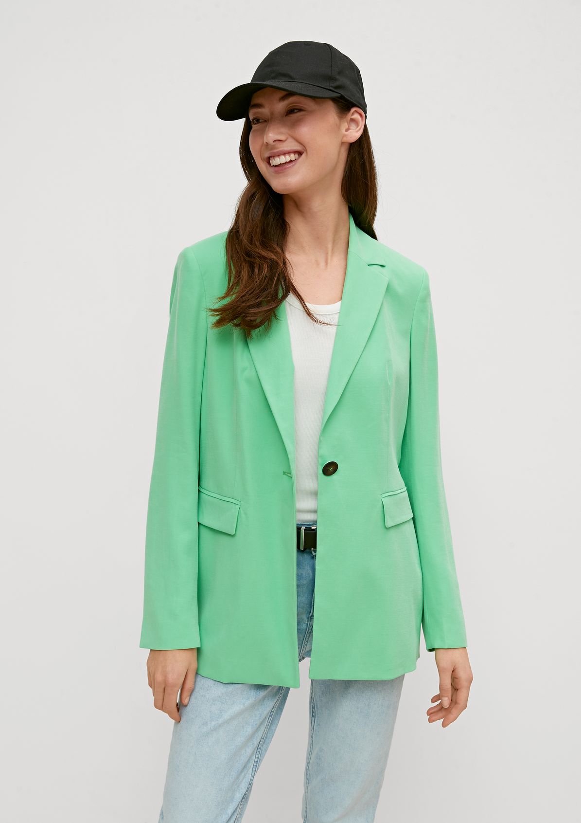 Blazer with flap pockets from comma