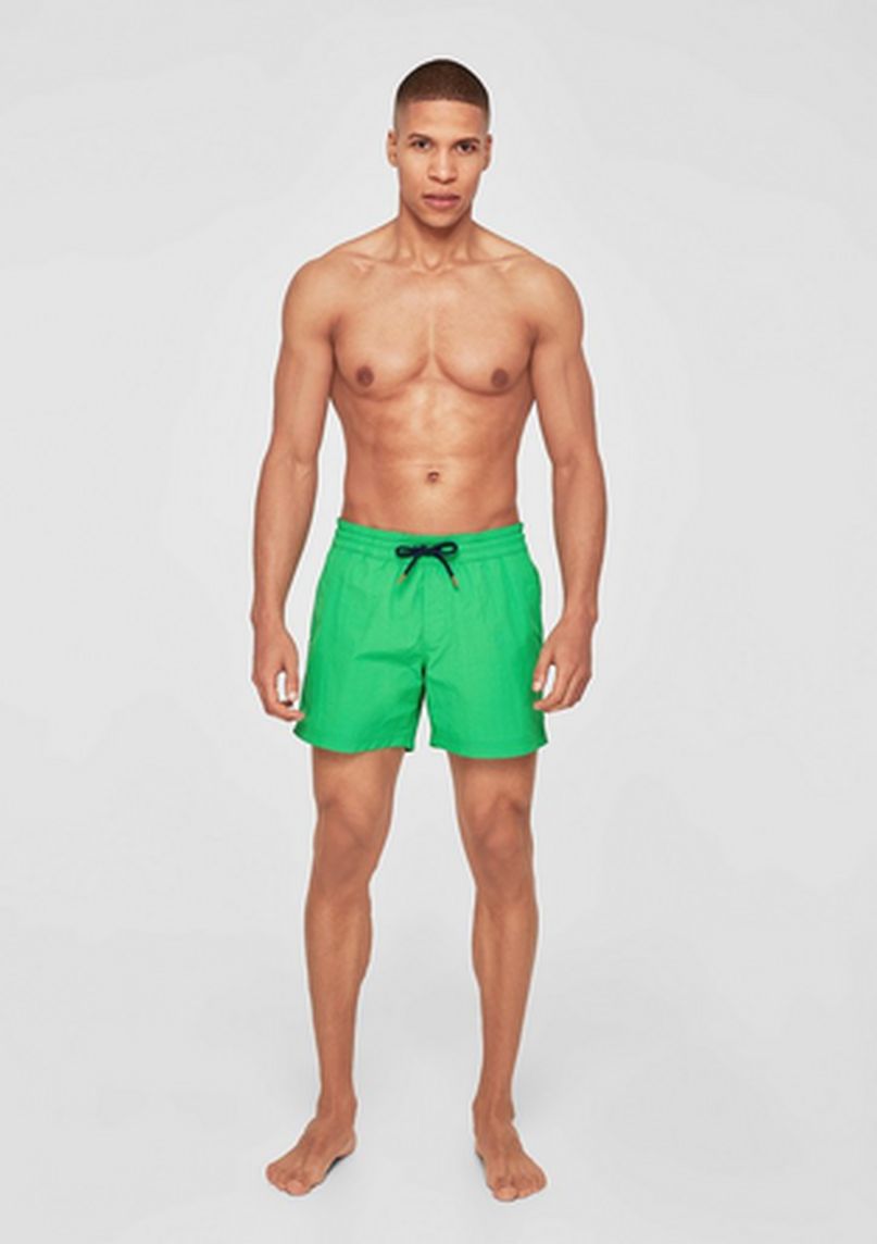 Swimwear for Men | s.Oliver Swim shorts with contrast ties from s.Oliver
