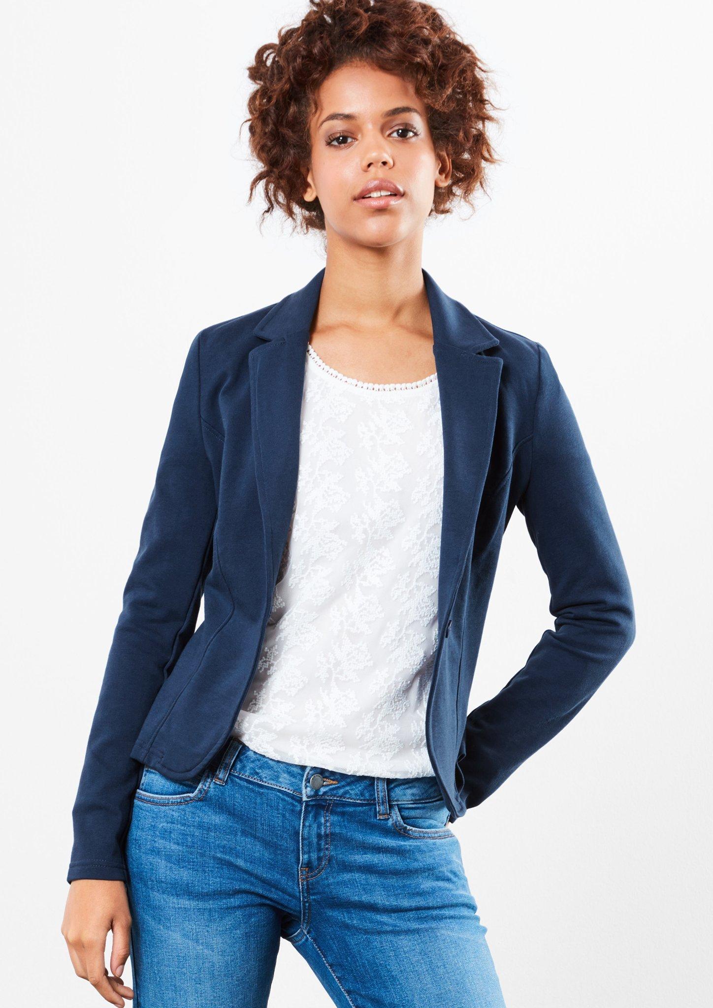 Buy Fitted sweatshirt blazer s.Oliver shop