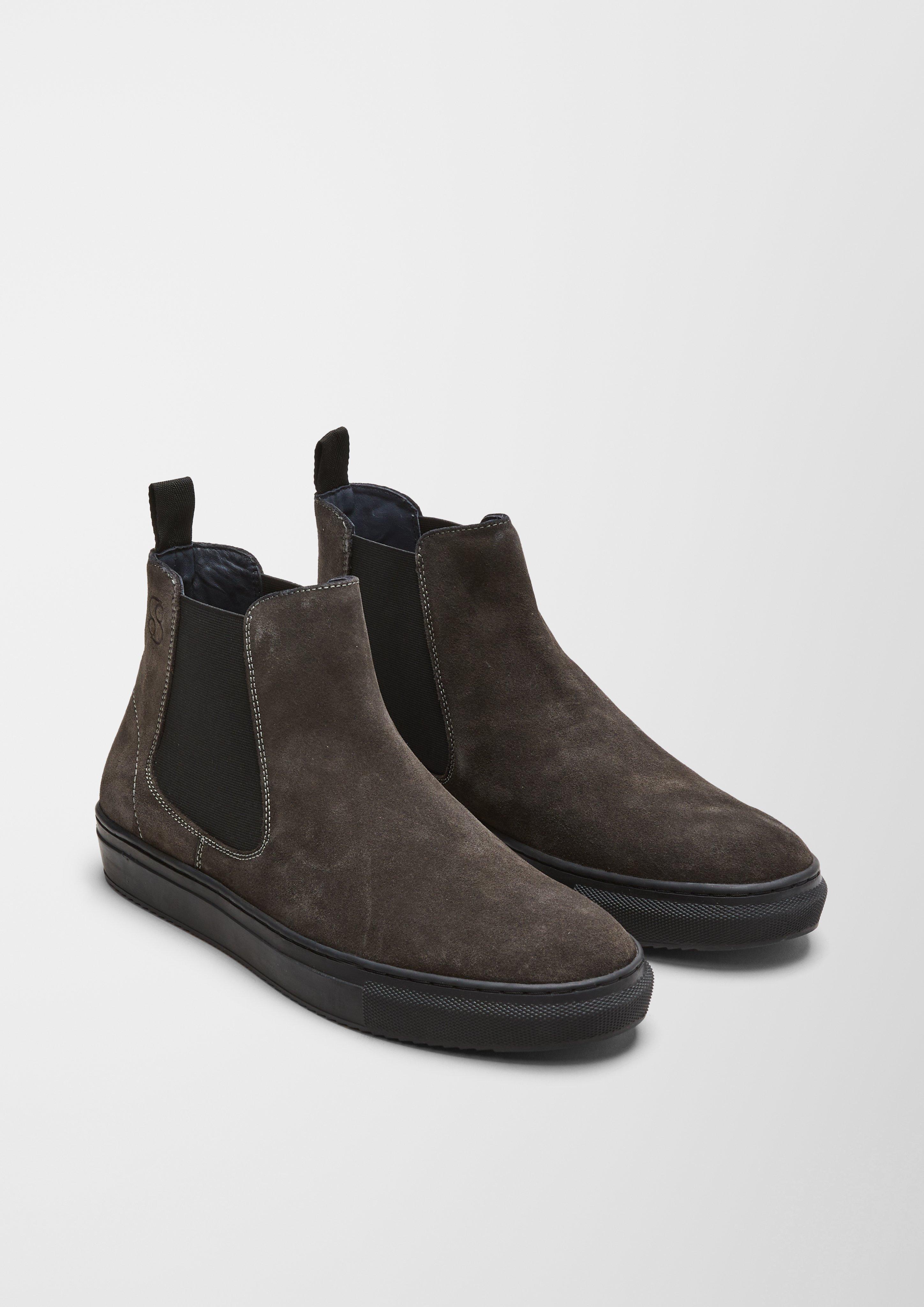 Herren Chelsea Boots aus Echtleder dunkelgrau www.soliver.de