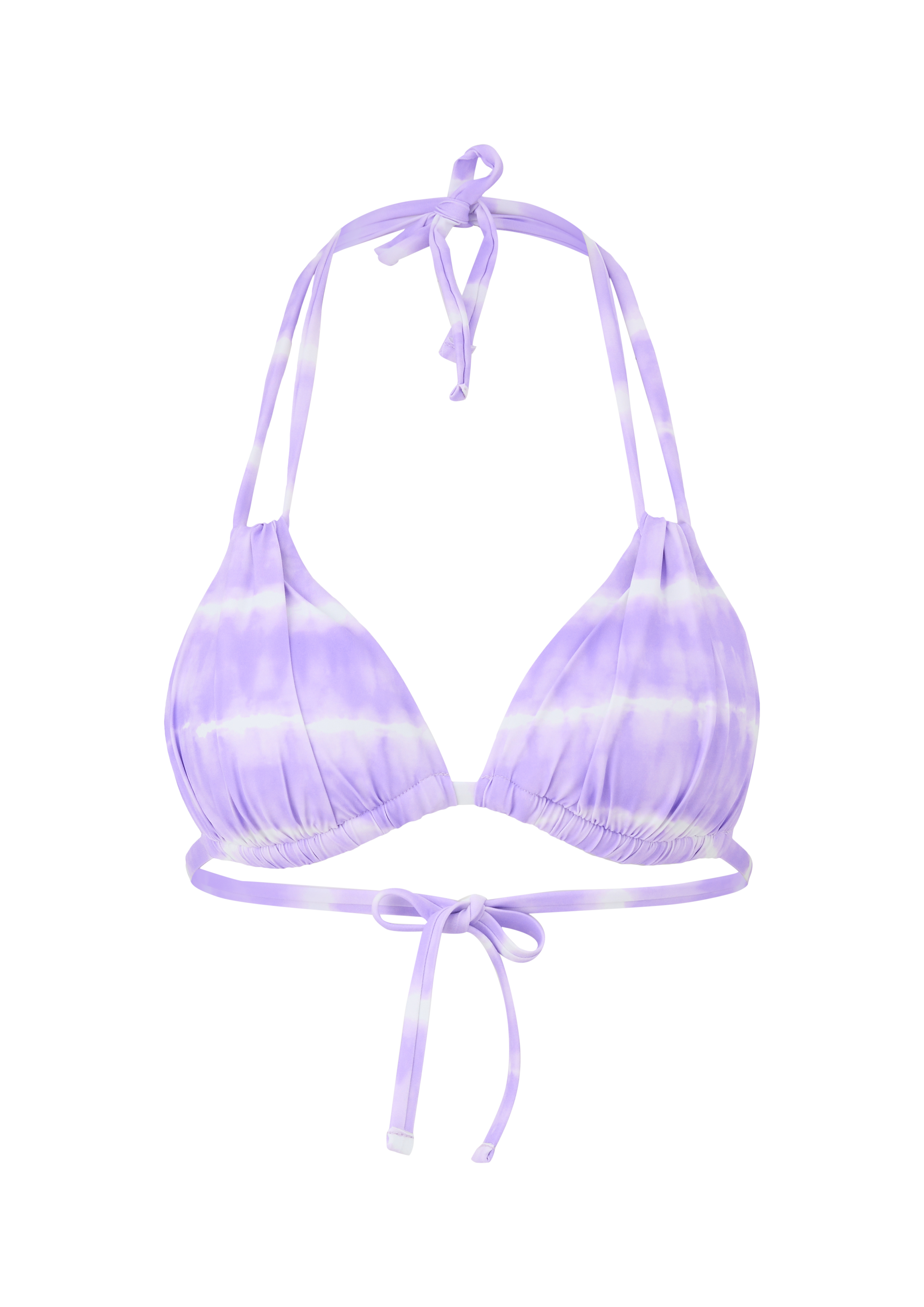 Damen Triangel Bikini-Top mit Batik-Muster - flieder | www.soliver.at