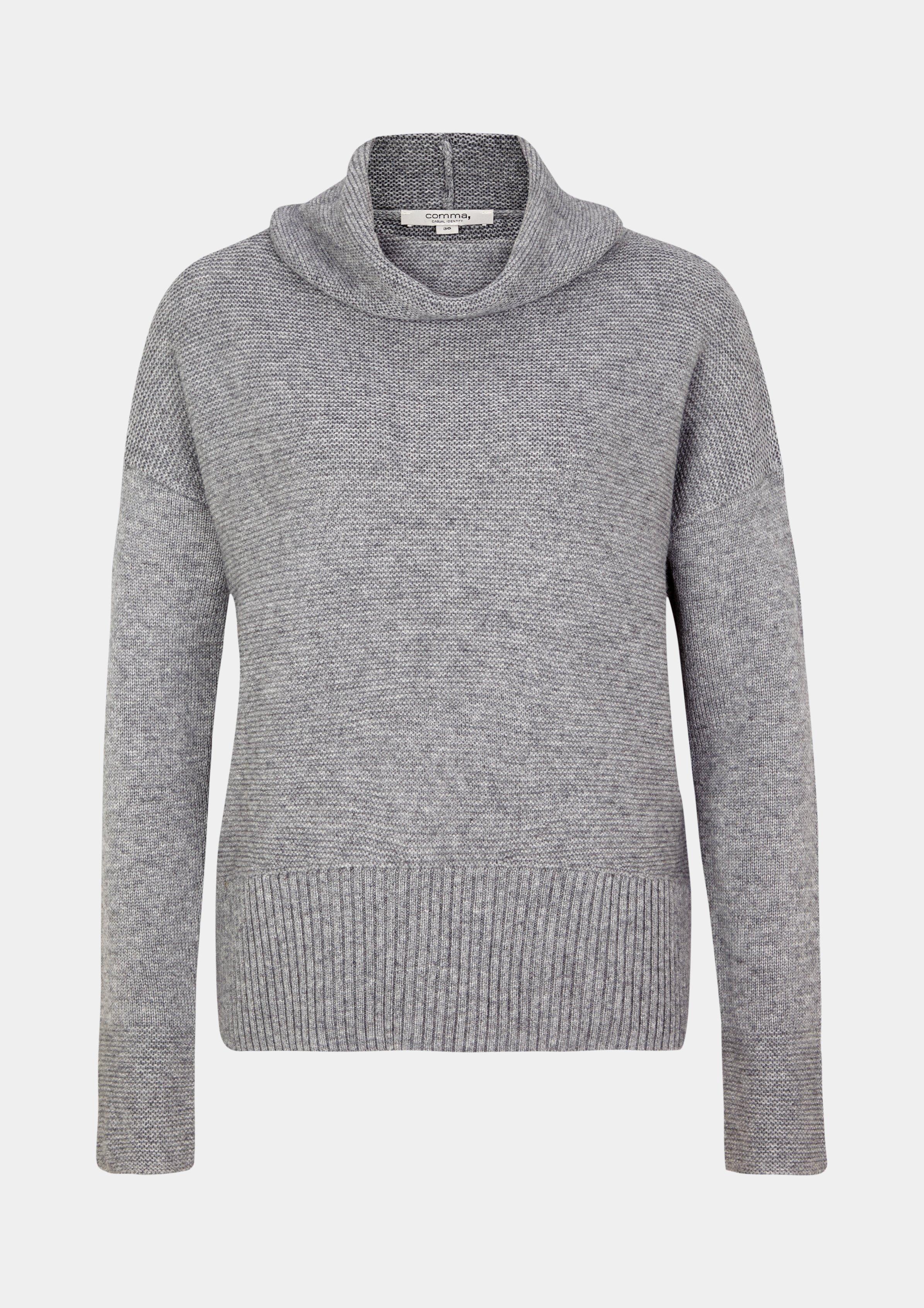 pullover grau schwarz
