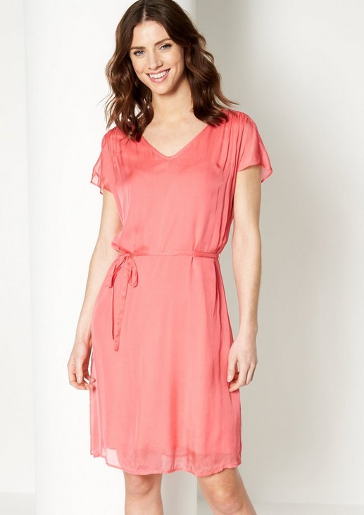 Short Pink Silk Dress