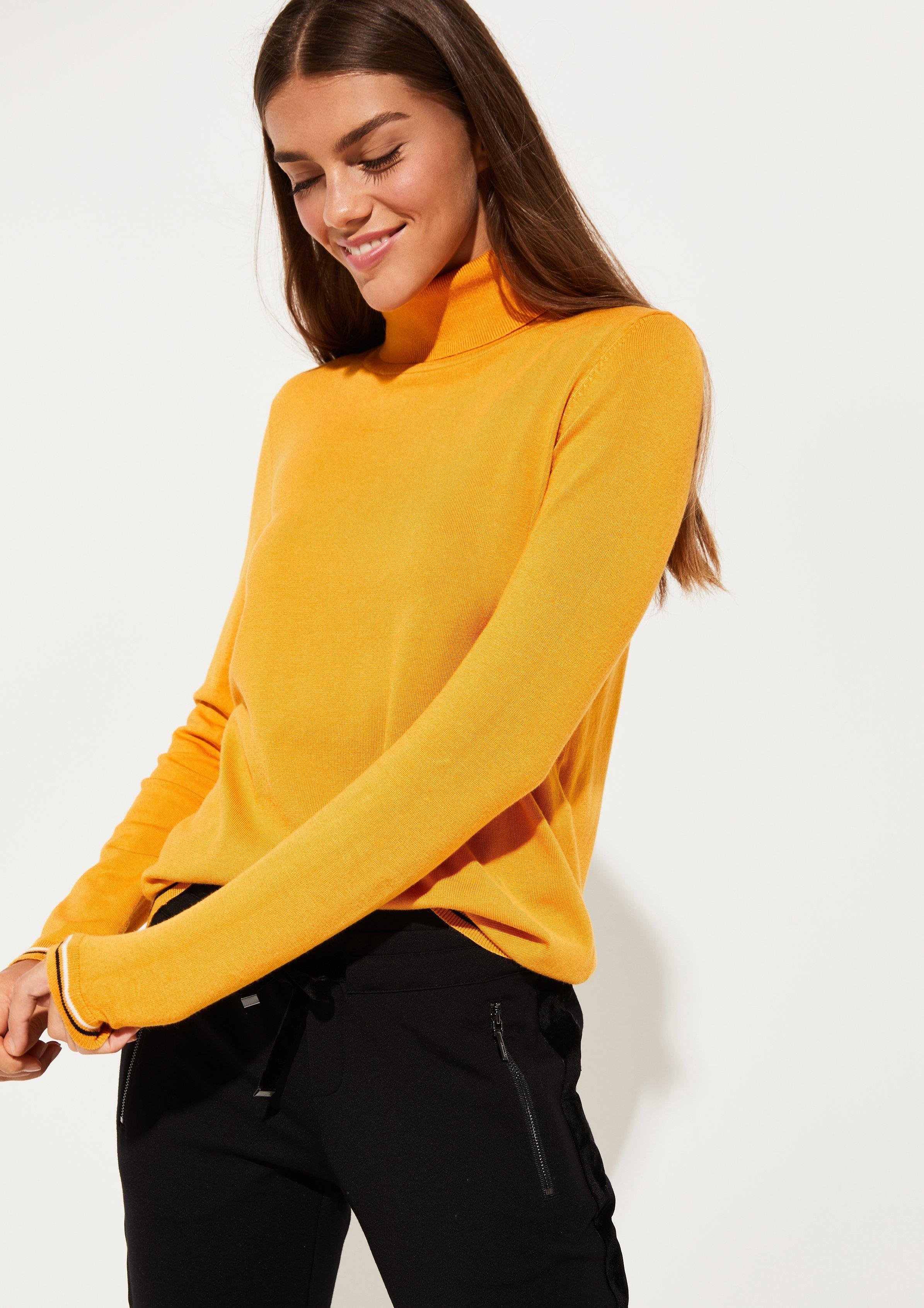 fine knit polo neck jumper